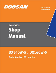 Doosan DX140R Crawled Excavator manual