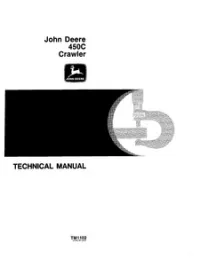 John Deere 450C Crawler Technical Service Manual - TM1102 preview