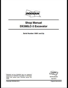 Doosan DX380LC-3 Crawled Excavator manual