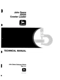 John Deere JD555 Crawler Loader Technical Service Manual - TM1111 preview