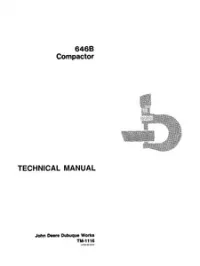 John Deere 646B Compactor Technical Service Manual - TM1116 preview