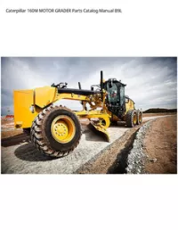 Caterpillar 160M MOTOR GRADER Parts Catalog Manual B9L preview