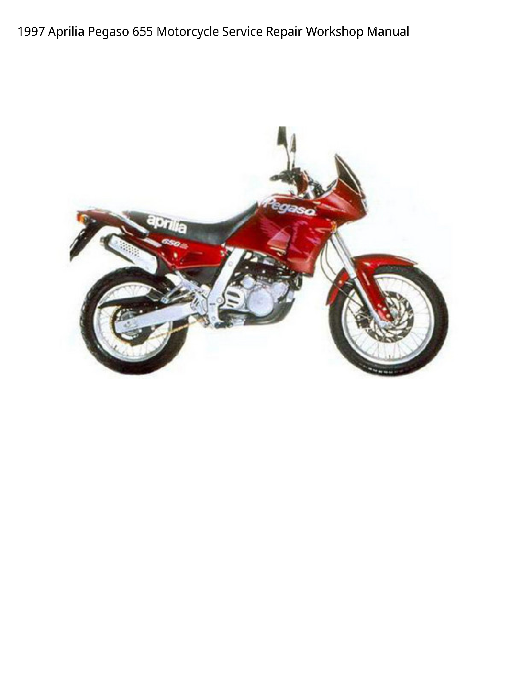 Aprilia 655 Pegaso Motorcycle manual