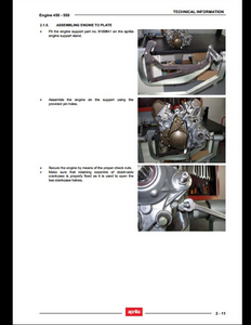 Aprilia 550 Motorcycle Engine manual