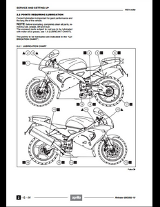 Aprilia RSV Mille Motorcycle manual pdf