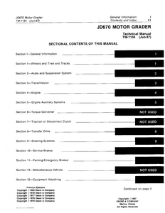 John Deere JD670 manual