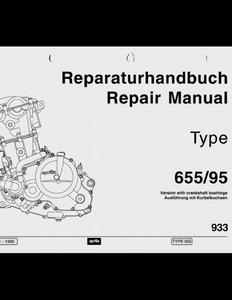Aprilia 655 Motorcycle Rotax Engine manual