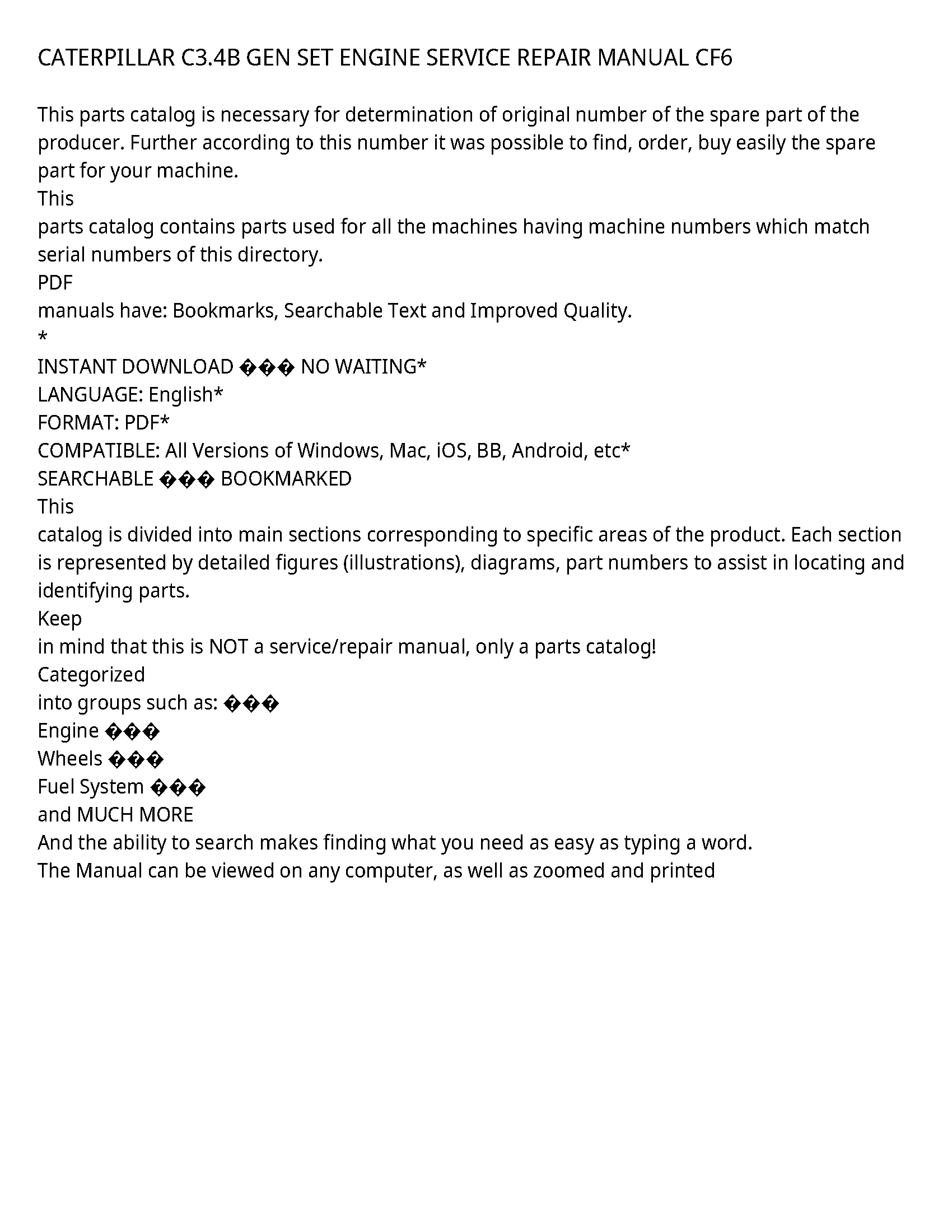 Caterpillar C3.4B manual