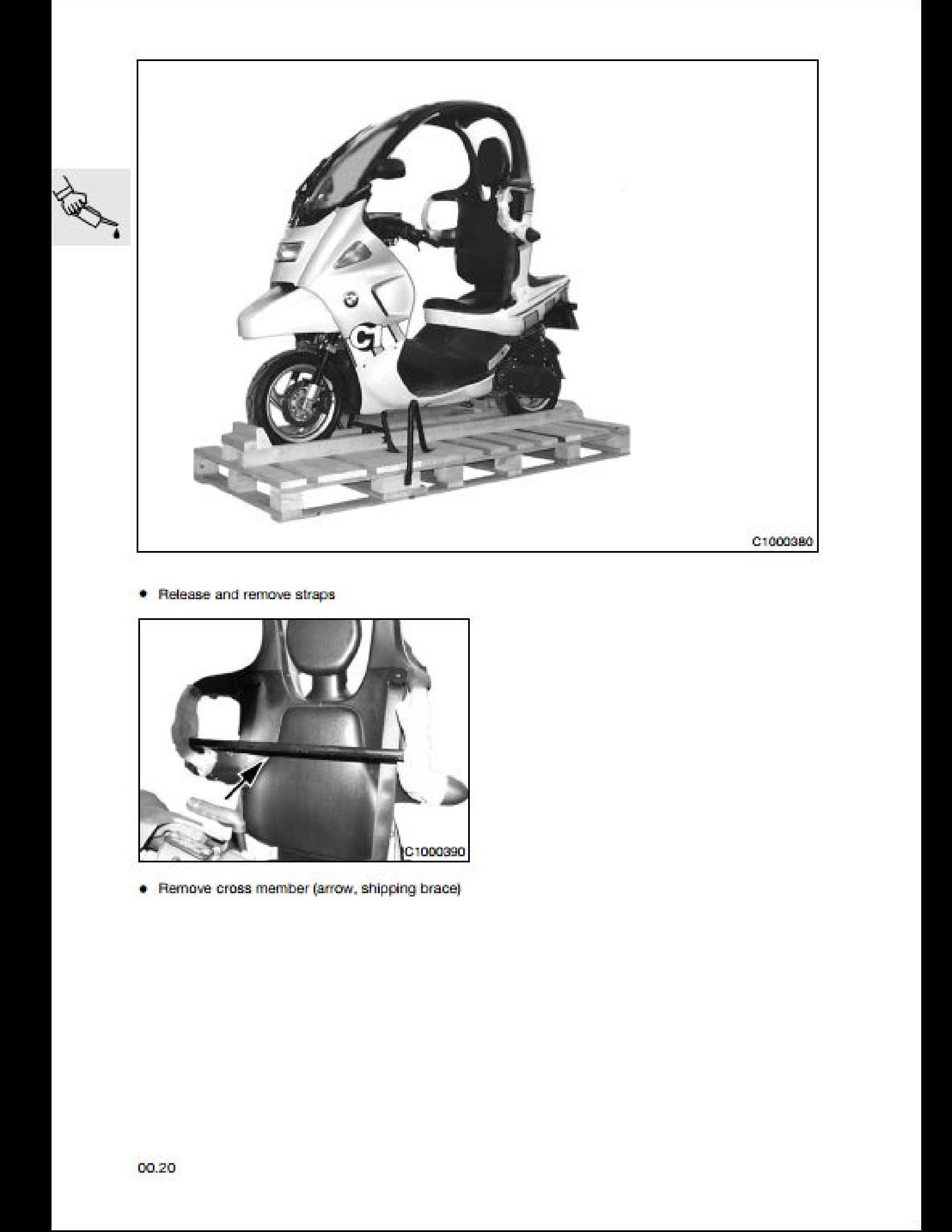 BMW 200 Scooter Motorcycle manual