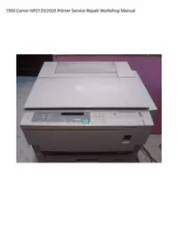 1993 Canon NP2120/2020 Printer Service Repair Workshop Manual preview