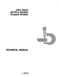 John Deere JD740-A Grapple Skidder Technical Service Manual - TM1213 preview