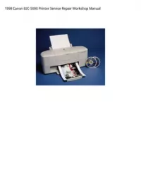 1998 Canon BJC-5000 Printer Service Repair Workshop Manual preview