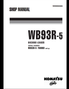 KOMATSU WB93R-5 Backhoe Loader manual