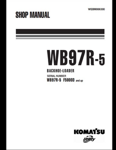 KOMATSU WB97R-5 Backhoe Loader manual