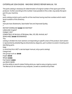 Caterpillar 3204 manual
