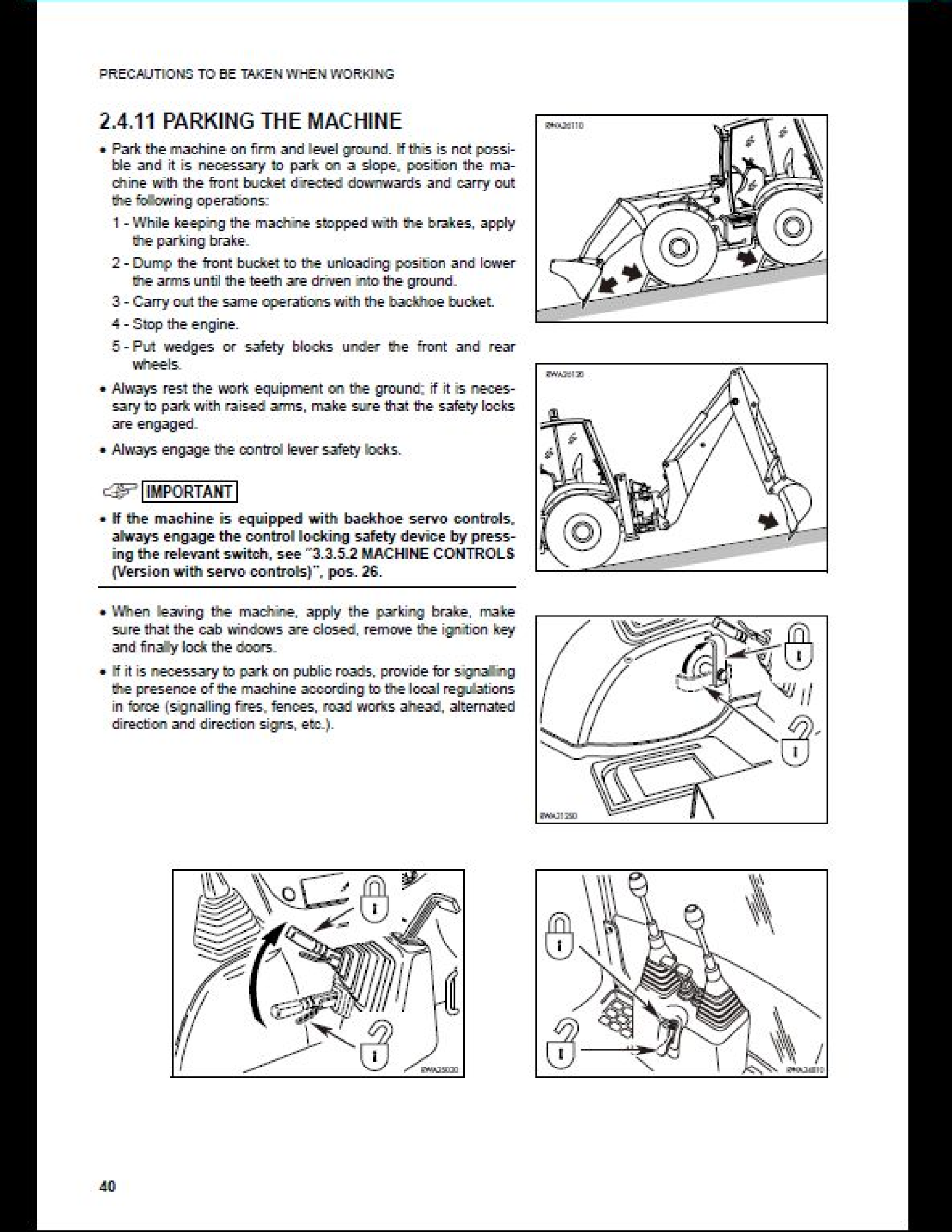 KOMATSU WB97S-2 Backhoe Loader Operation Maintenance manual