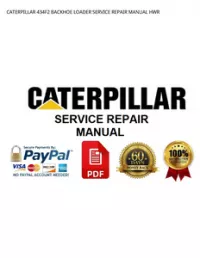 CATERPILLAR 434F2 BACKHOE LOADER SERVICE REPAIR MANUAL HWR preview