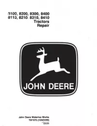John Deere 8100 8200 8300 8400 8110 8210 8310 8410 Tractor Technical Repair Service Manual - TM1575 preview