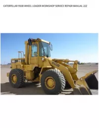 CATERPILLAR 950B WHEEL LOADER WORKSHOP SERVICE REPAIR MANUAL 22Z preview