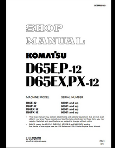 KOMATSU D65E-12 Hydraulic Excavator manual