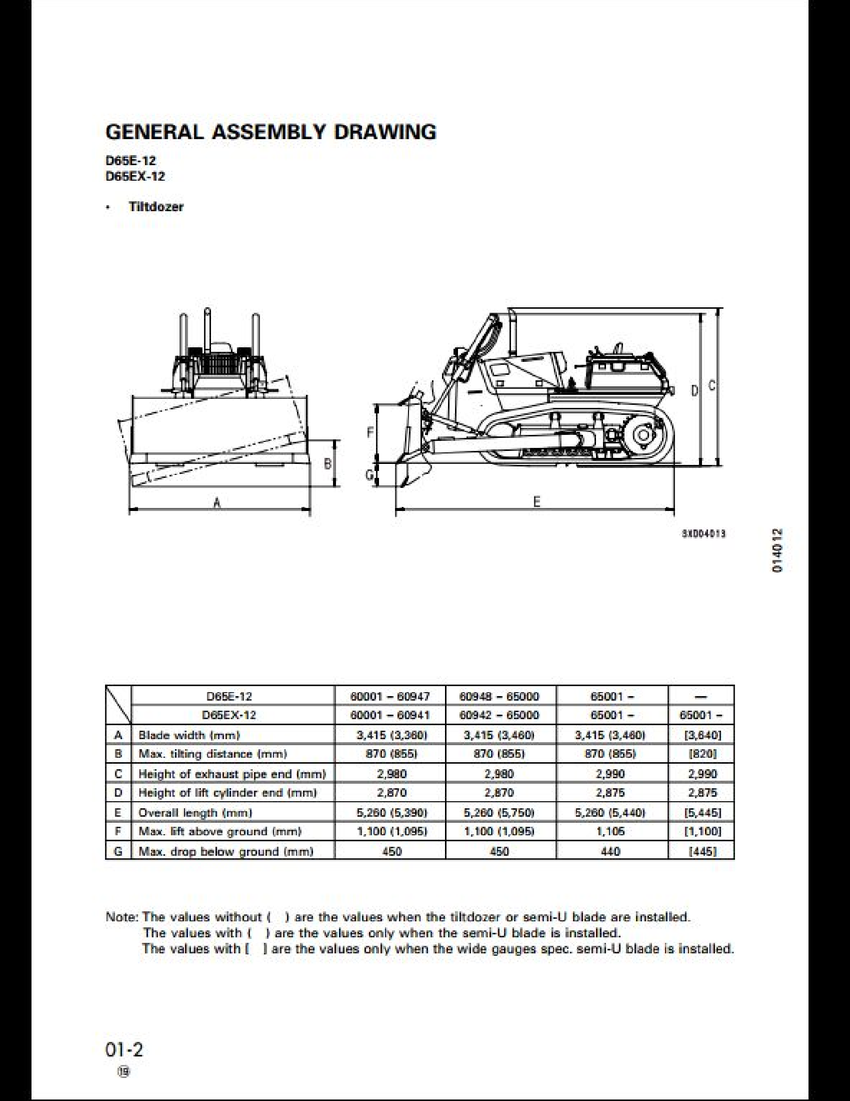 KOMATSU D65PX-12 Hydraulic Excavator manual