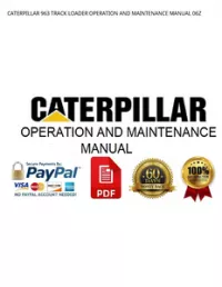 CATERPILLAR 963 TRACK LOADER OPERATION AND MAINTENANCE MANUAL 06Z preview