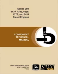 John Deere Series 300 3179 4239 6359 4276 and 6414 Diesel Engines Manual  CTM4 preview