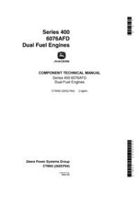 John Deere Series 400 6076AFD Dual Fuel Engines - CTM93 preview