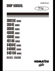 KOMATSU 3D SERIES DIESEL ENGINE Shop manual