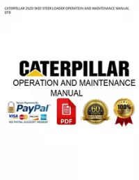 CATERPILLAR 262D SKID STEER LOADER OPERATION AND MAINTENANCE MANUAL DTB preview