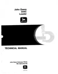 John Deere 544C Loader Technical Repair Service Manual -TM1228 preview