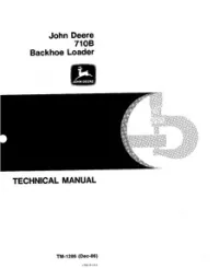 John Deere 710B Backhoe Loader Technical Repair Service Manual -TM1286 preview