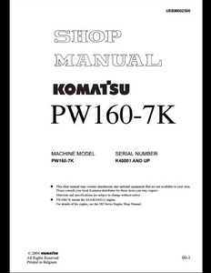 KOMATSU WH609-1 Telescopic Handler manual