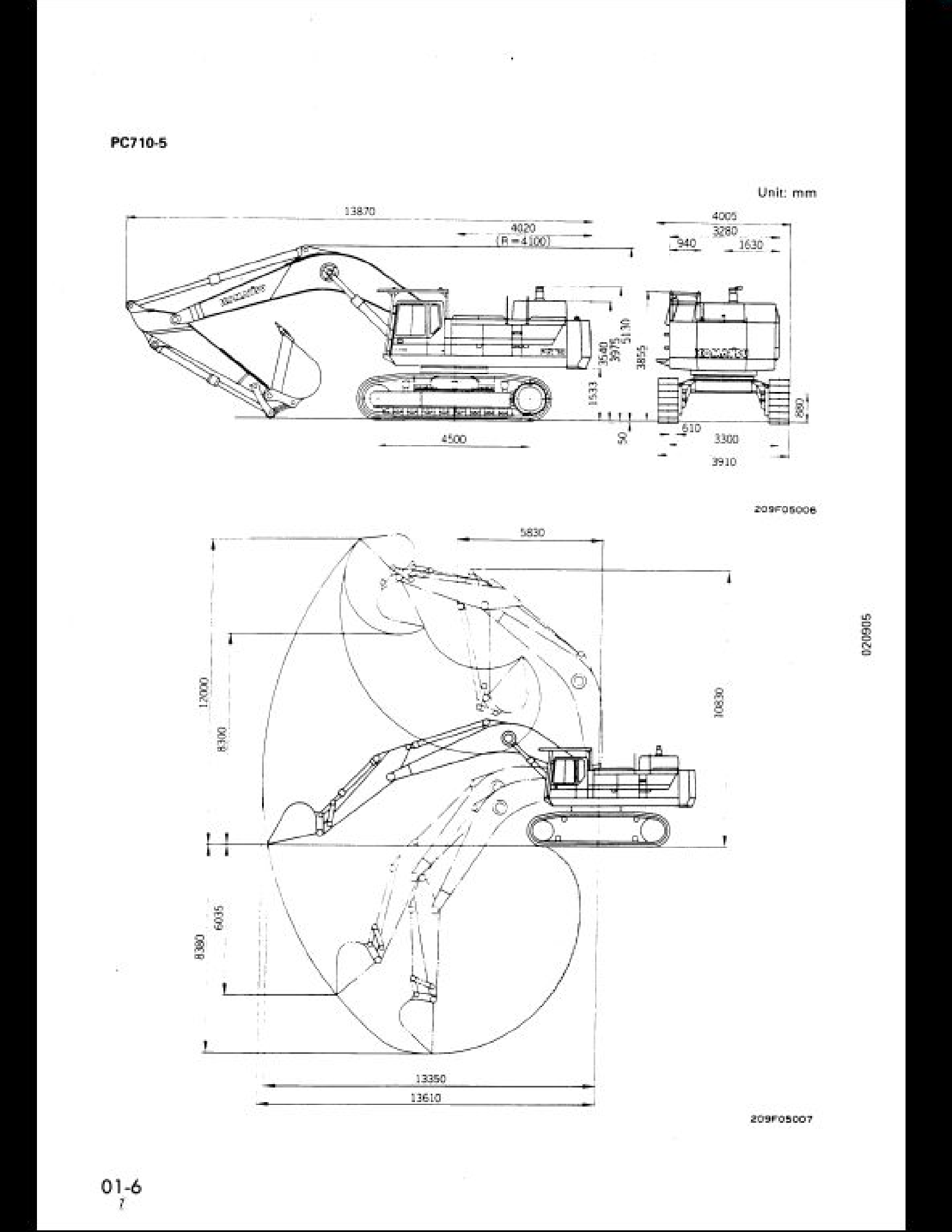 KOMATSU PC710-5 Hydraulic Excavator manual