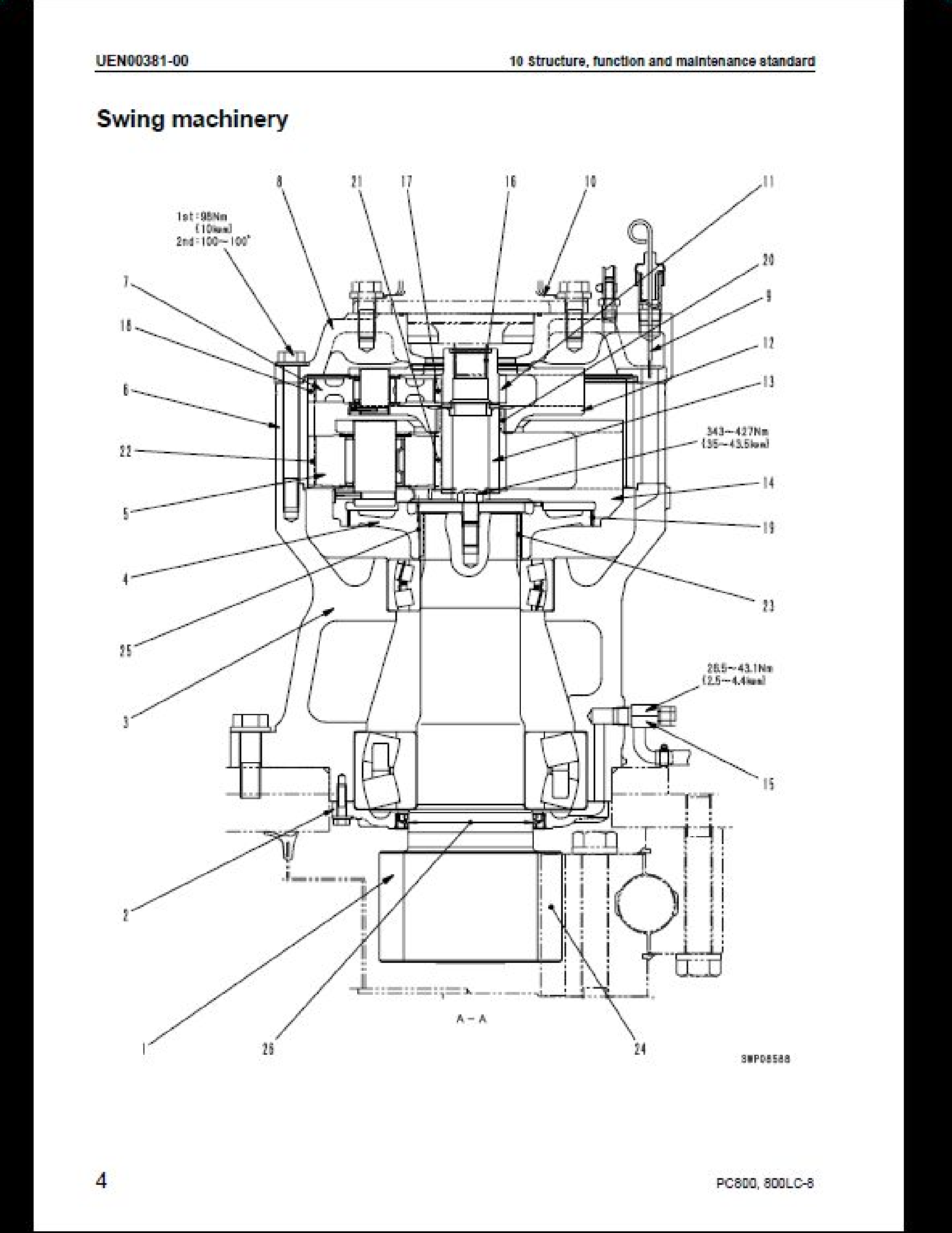 KOMATSU PC800LC GALEO Hydraulic Excavator manual