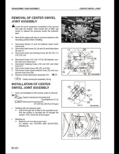 KOMATSU PW170ES-6K Wheeled Excavator manual pdf