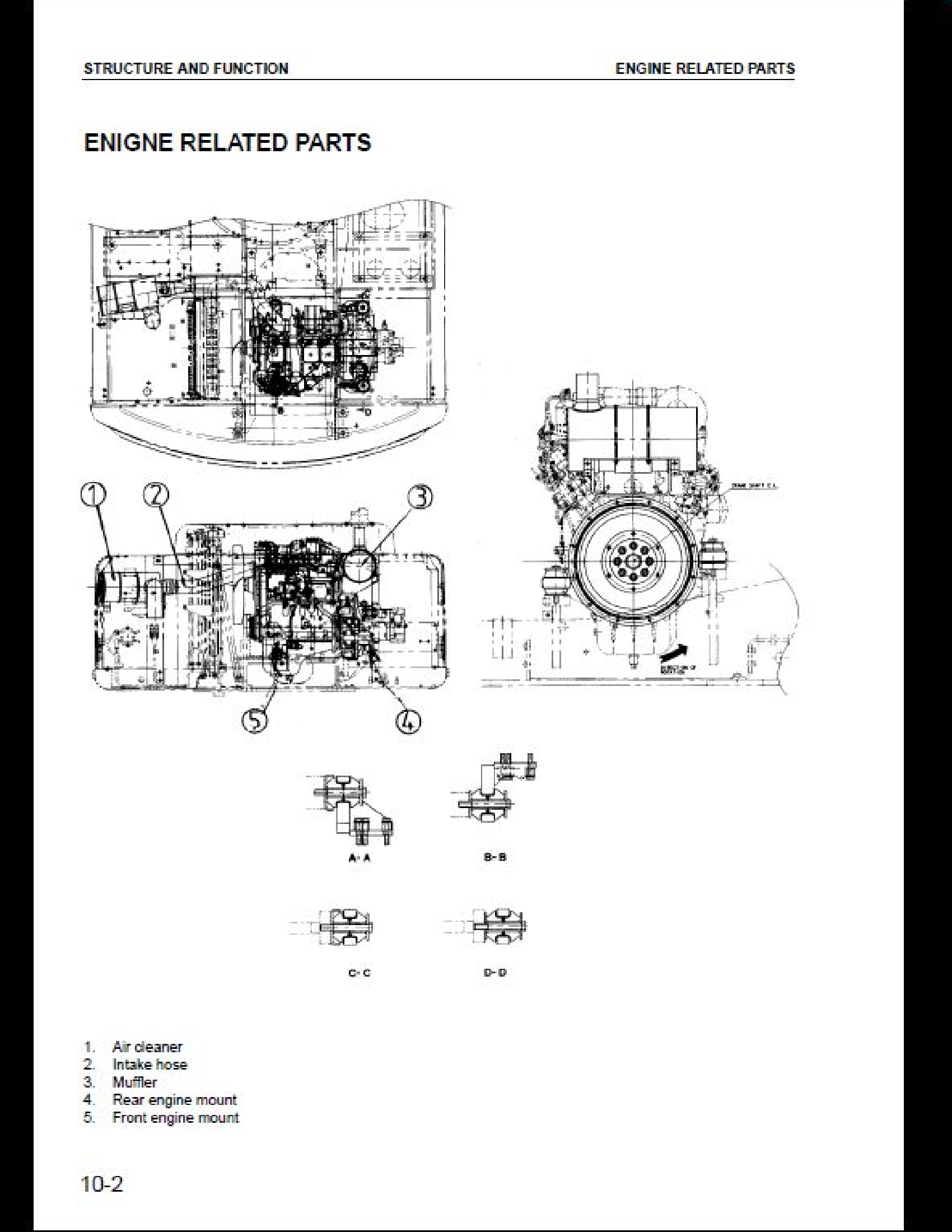 KOMATSU PW130ES-6K Hydraulic Excavator manual