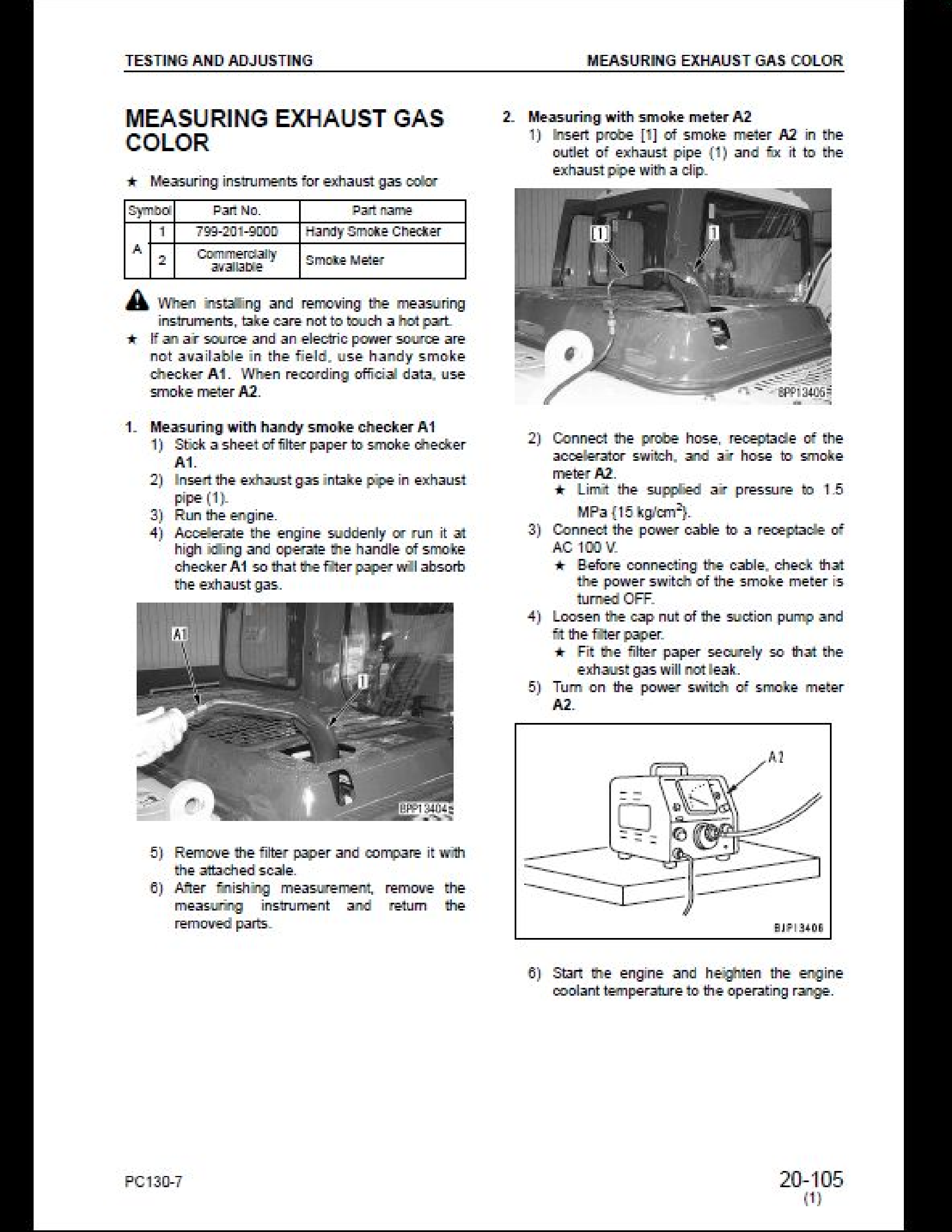 KOMATSU PC130-7 Hydraulic Excavator manual