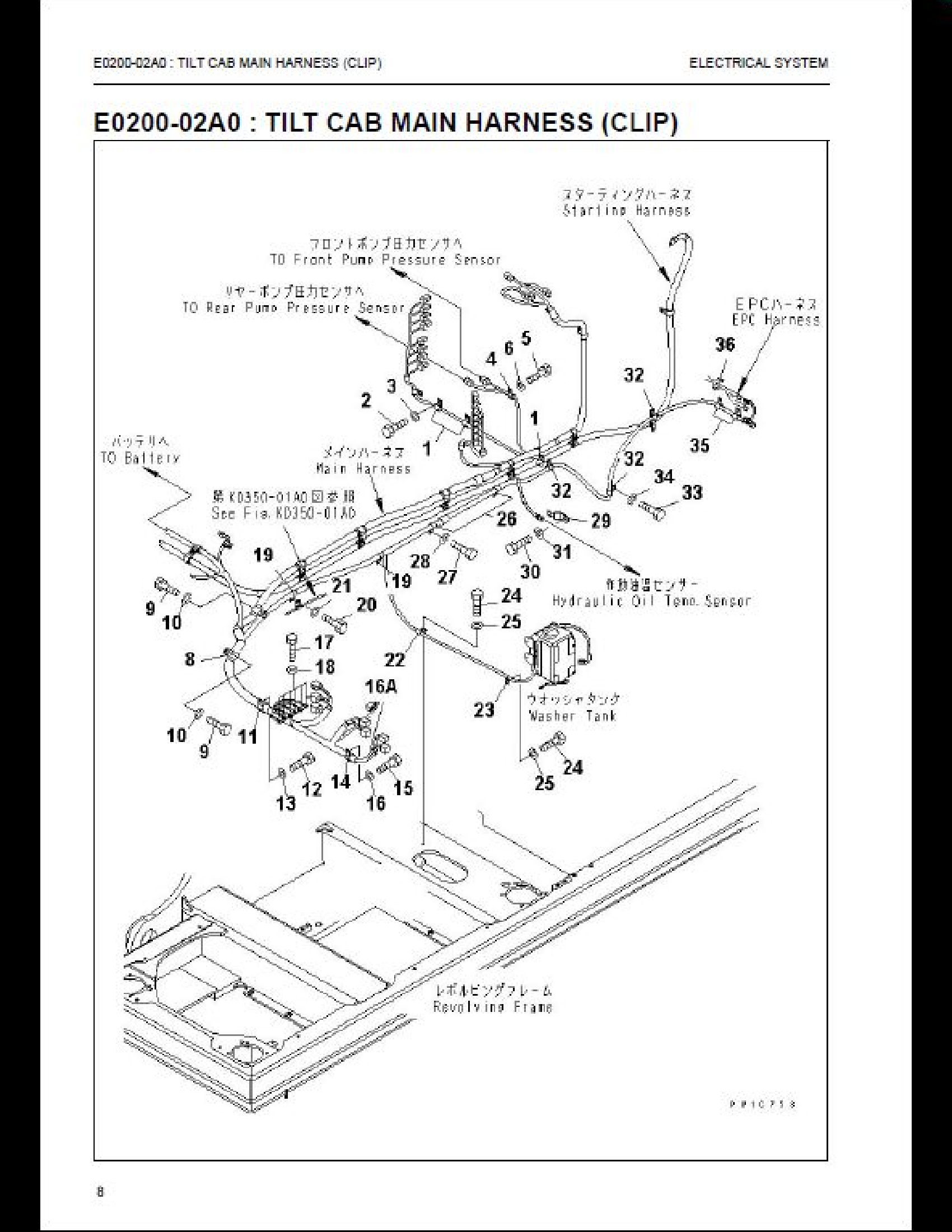 KOMATSU NLCD-7K Hydraulic Excavator High Reach Demolition Machine Parts manual