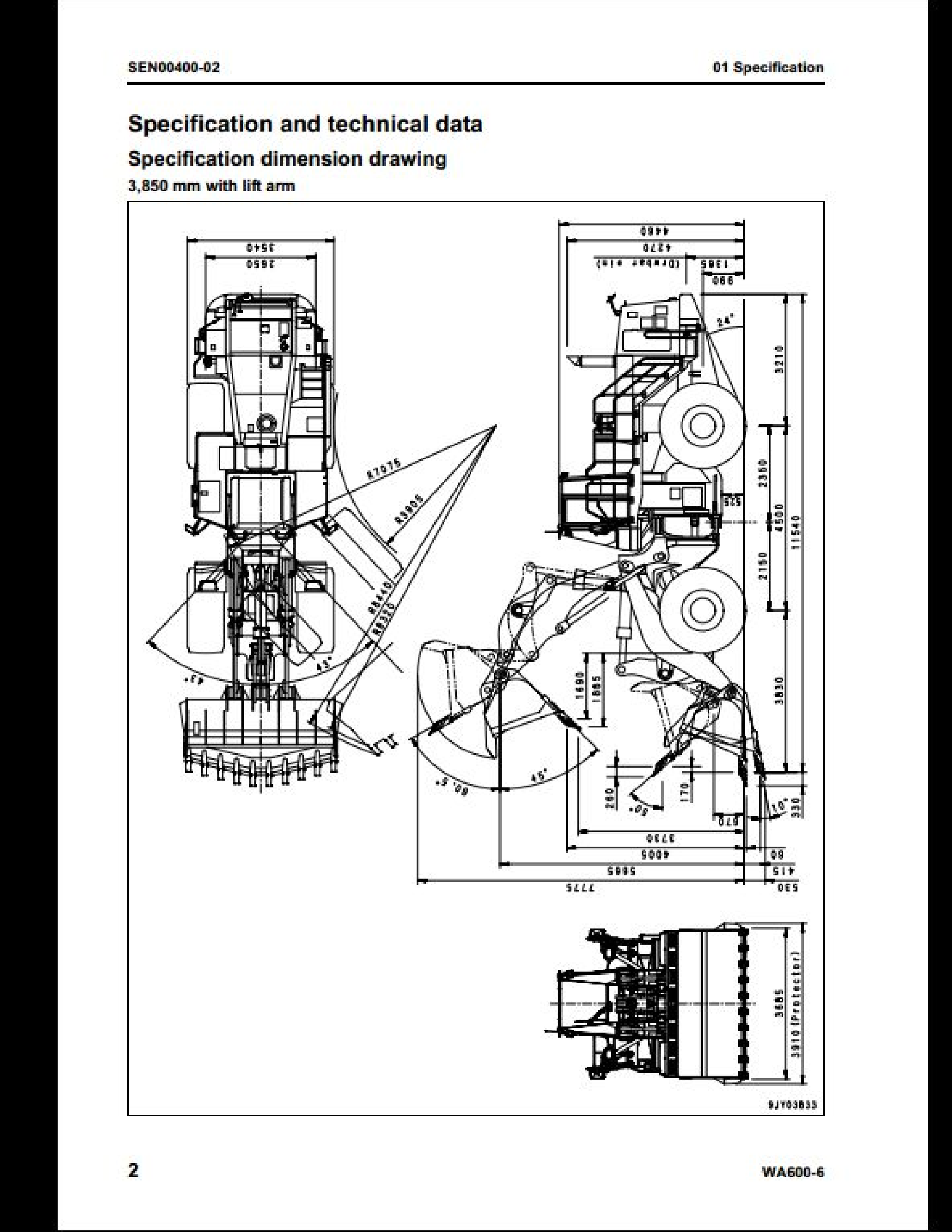 KOMATSU WA600-6 Wheel Loader manual
