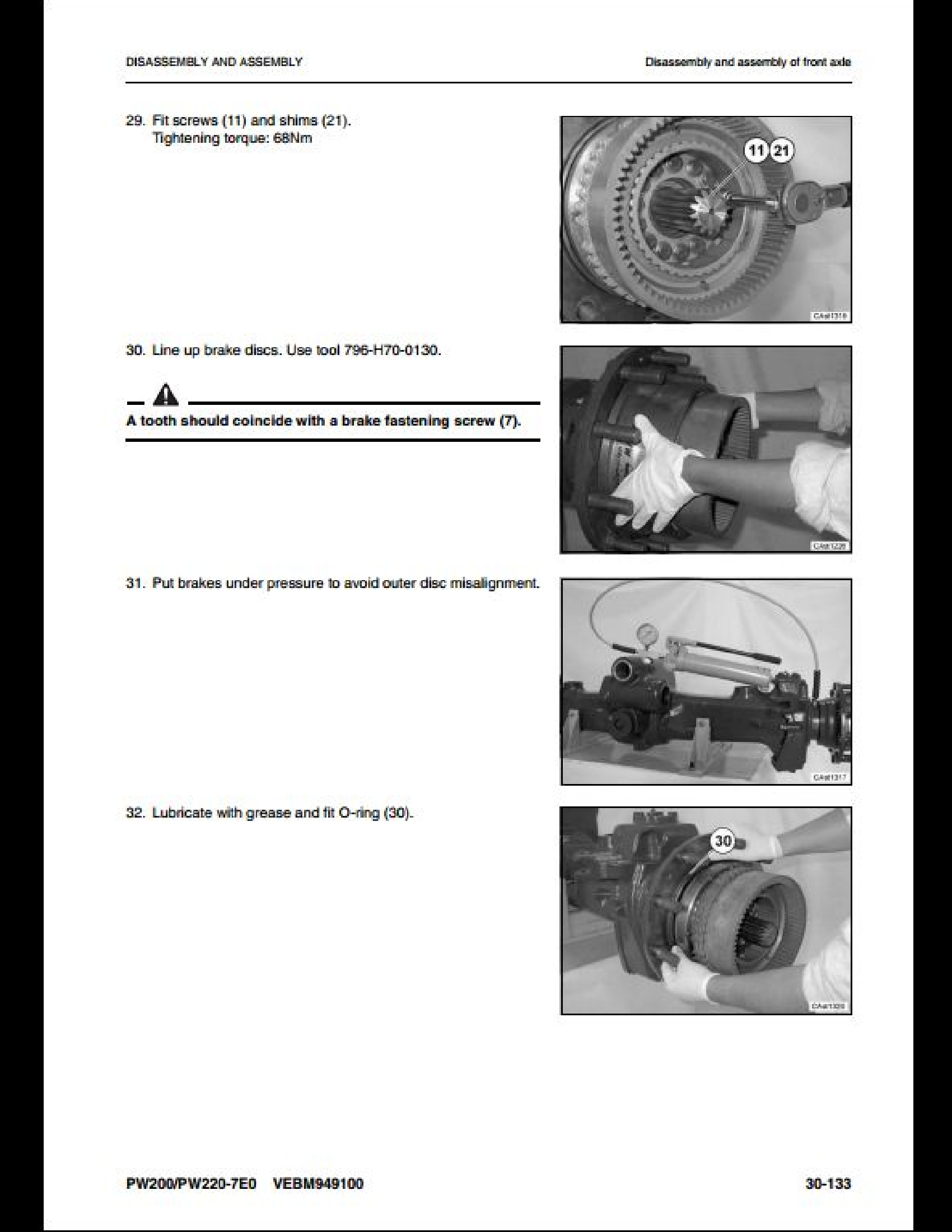 KOMATSU PW220-7E0 Wheeled Excavators manual