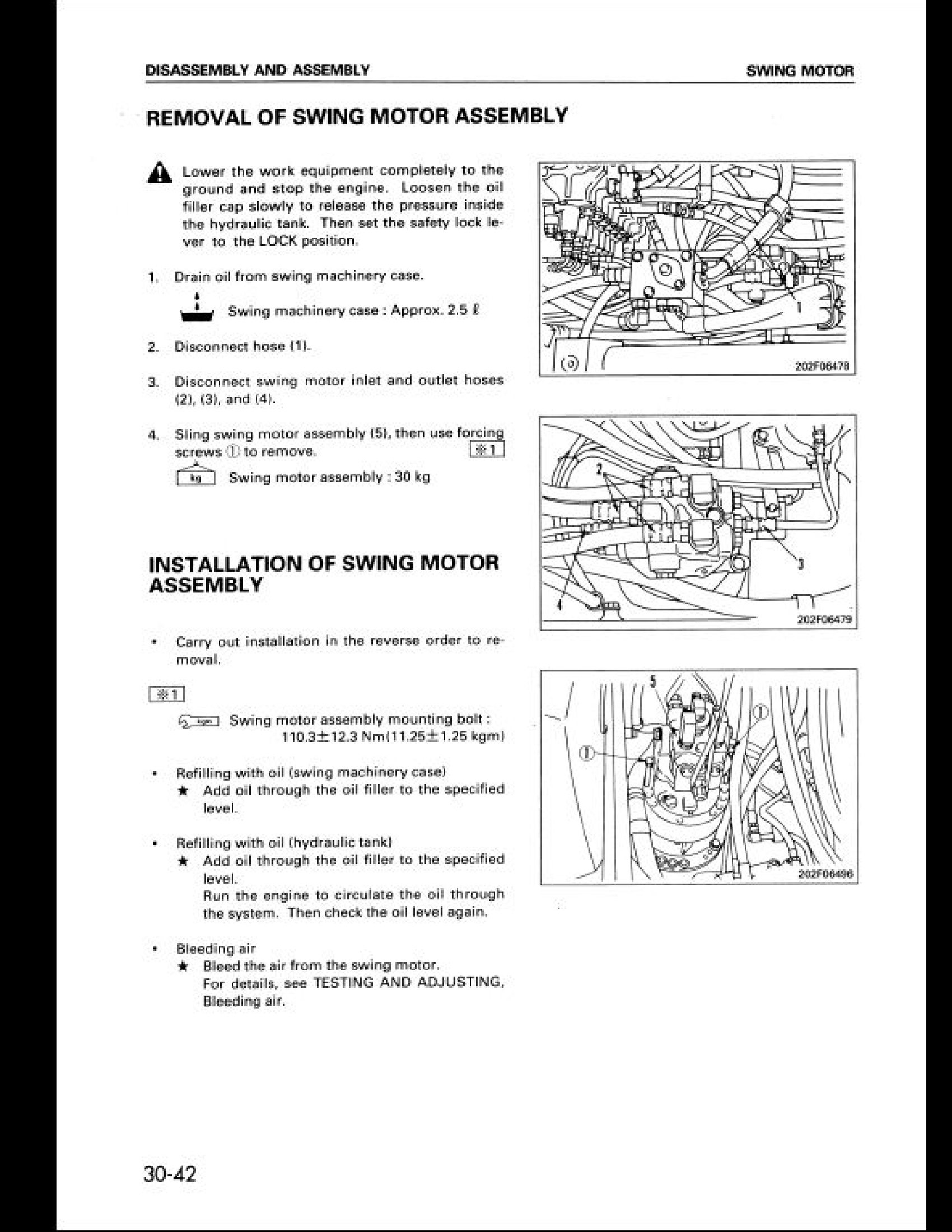 KOMATSU PW130-6K Wheeled Excavators manual