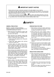 KOMATSU PW110R-1 Wheeled Excavators manual pdf