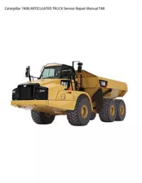 Caterpillar 740B ARTICULATED TRUCK Service Repair Manual T4R preview