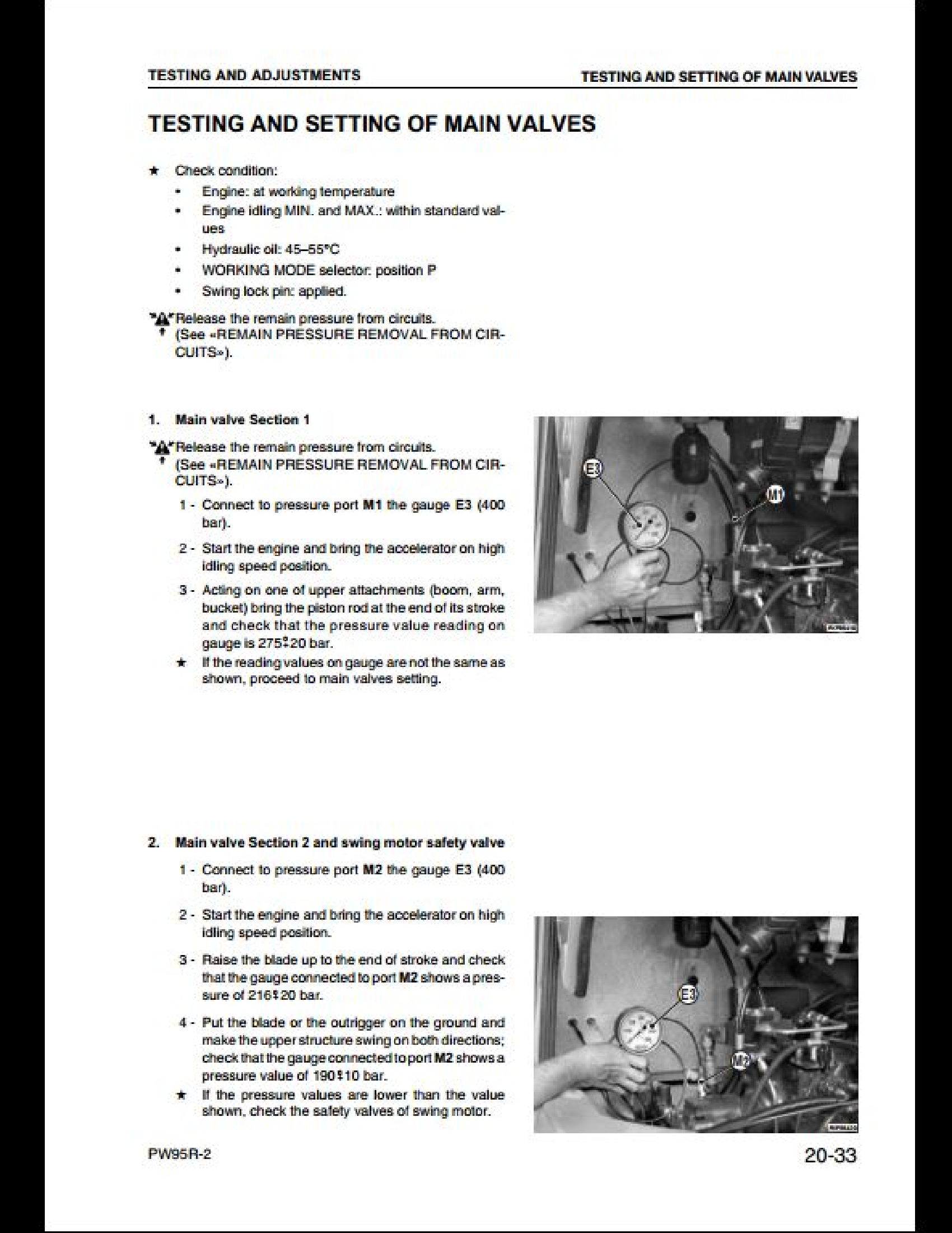 KOMATSU PW95R-2 Hydraulic Excavator manual