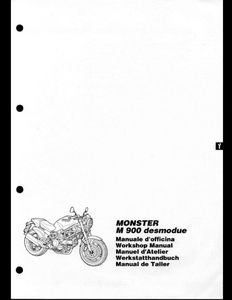 Ducati 900 Monster Motorcycle manual