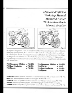 Ducati 748 Motorcycle manual