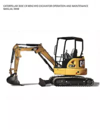 CATERPILLAR 303E CR MINI HYD EXCAVATOR OPERATION AND MAINTENANCE MANUAL HHM preview