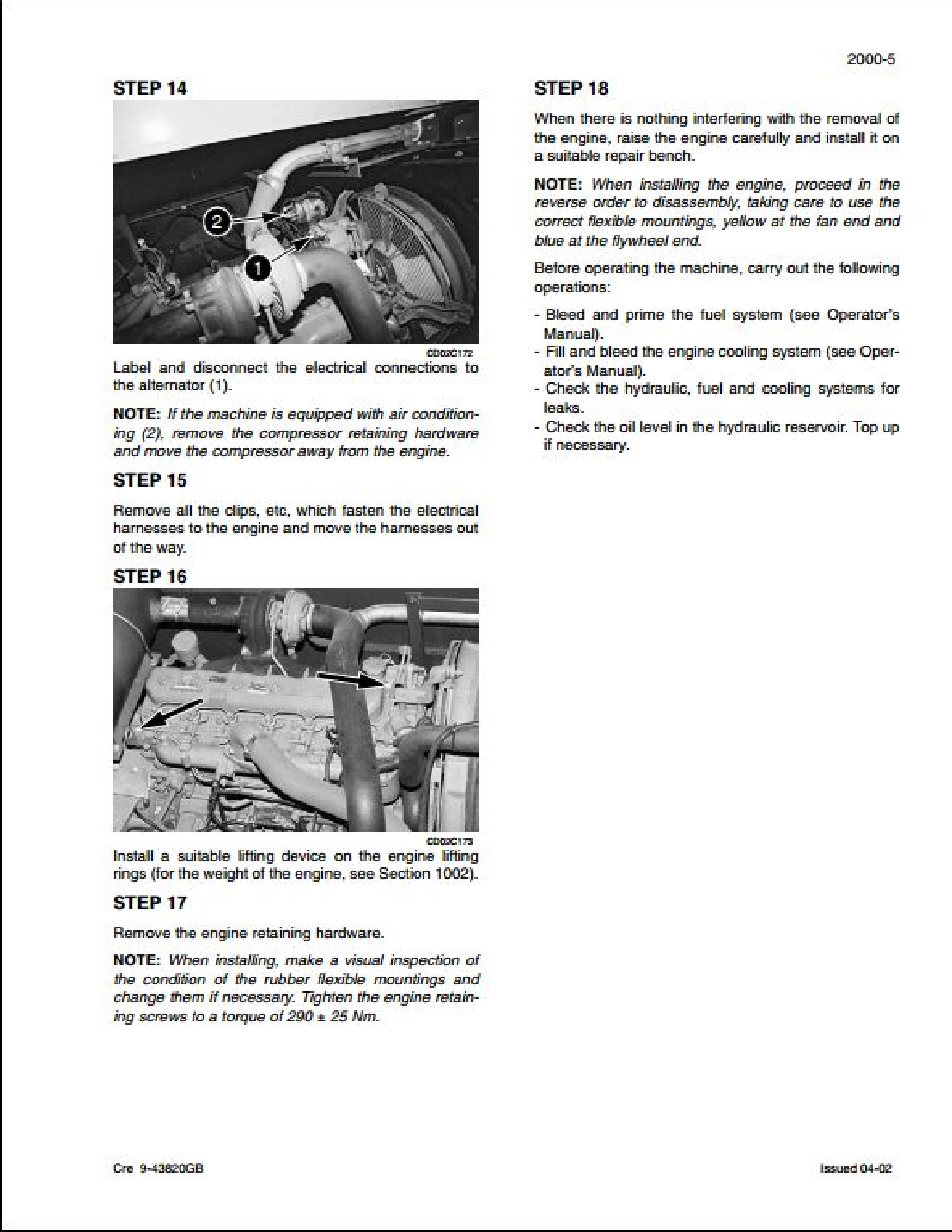 Case/Case IH CX290 Crawler Excavators manual