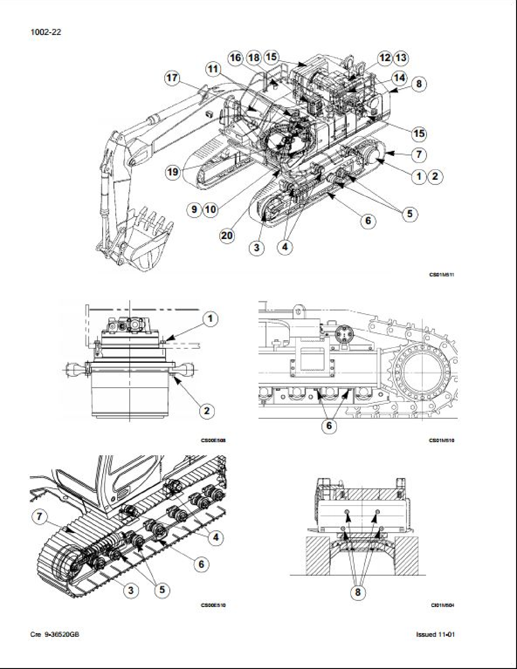 Case/Case IH CX800 Crawler Excavators manual